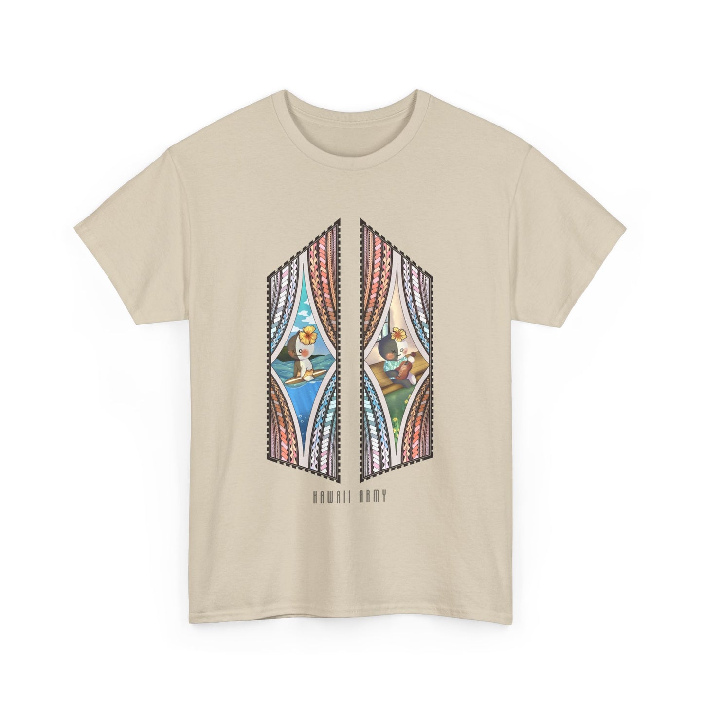 BT21 X Army Polynesian Tribal Shirt