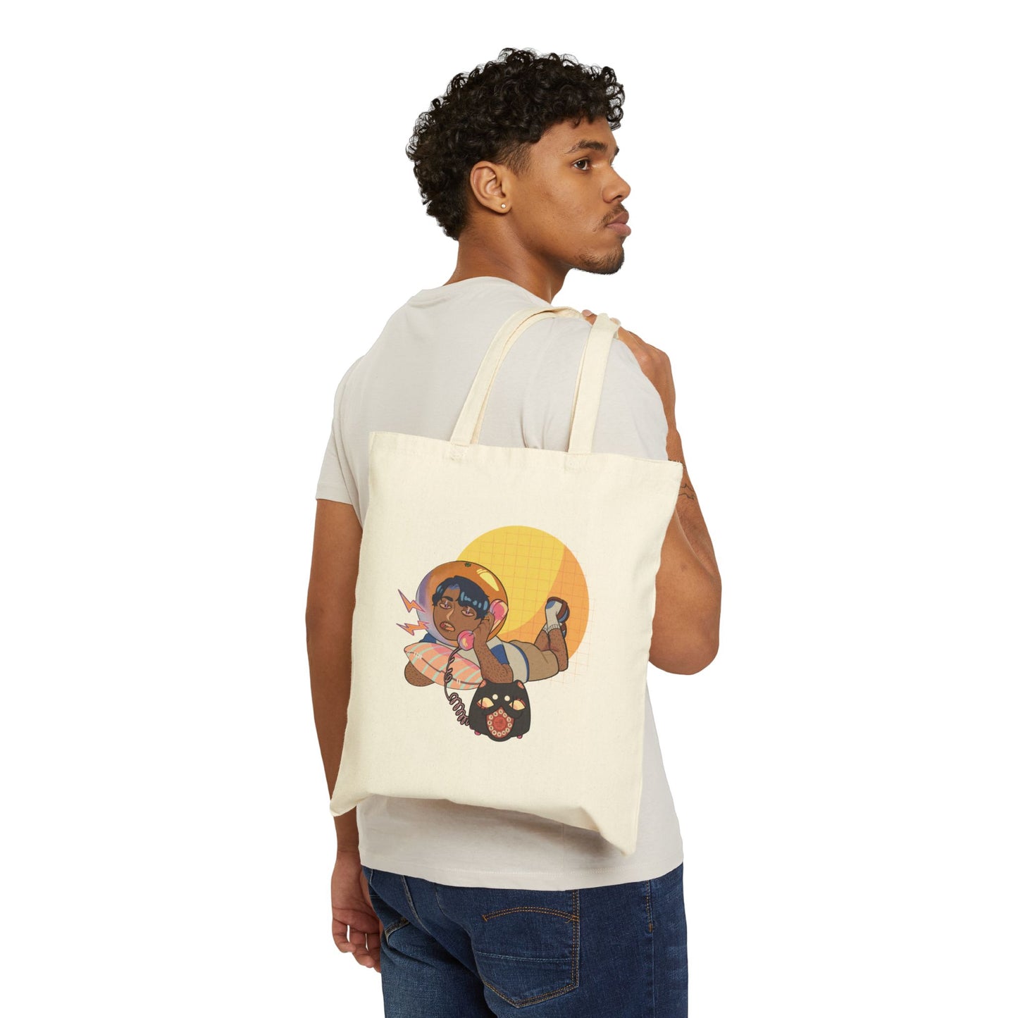 Vik X Kittyphone Cotton Canvas Tote