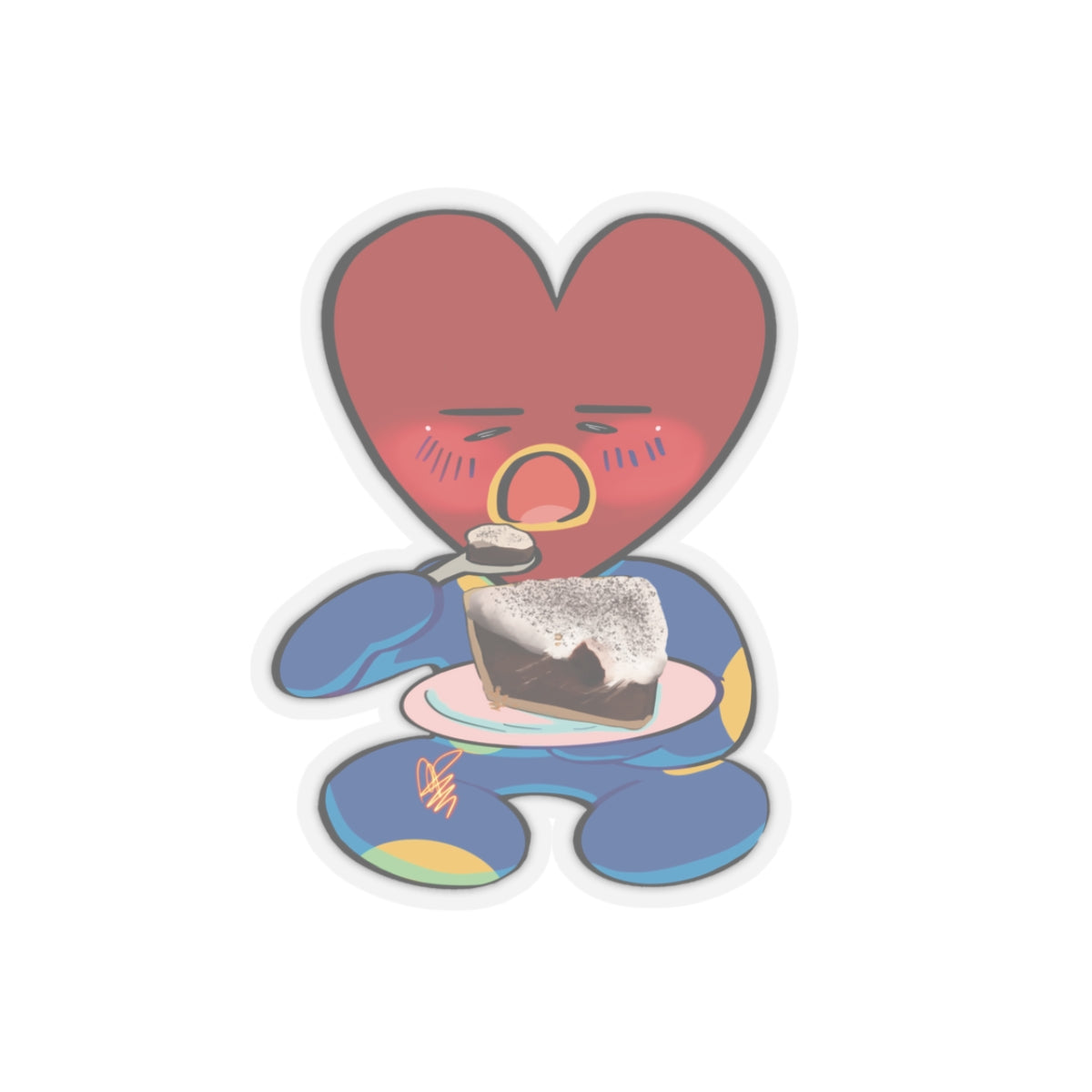 BT21 TATA X Choco Haupia Pie Sticker