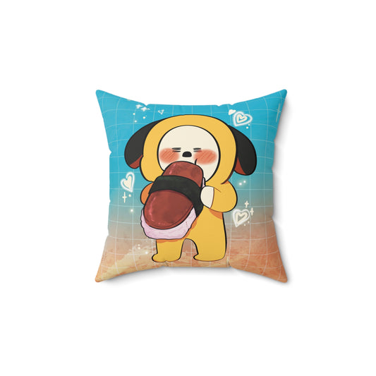 Chimmy Spam Musubi X Jimin Square Pillow