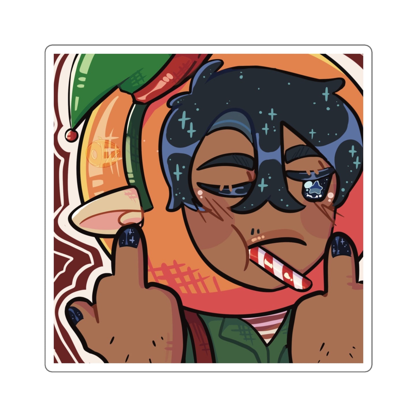 Square Vik Sticker X Christmas edition