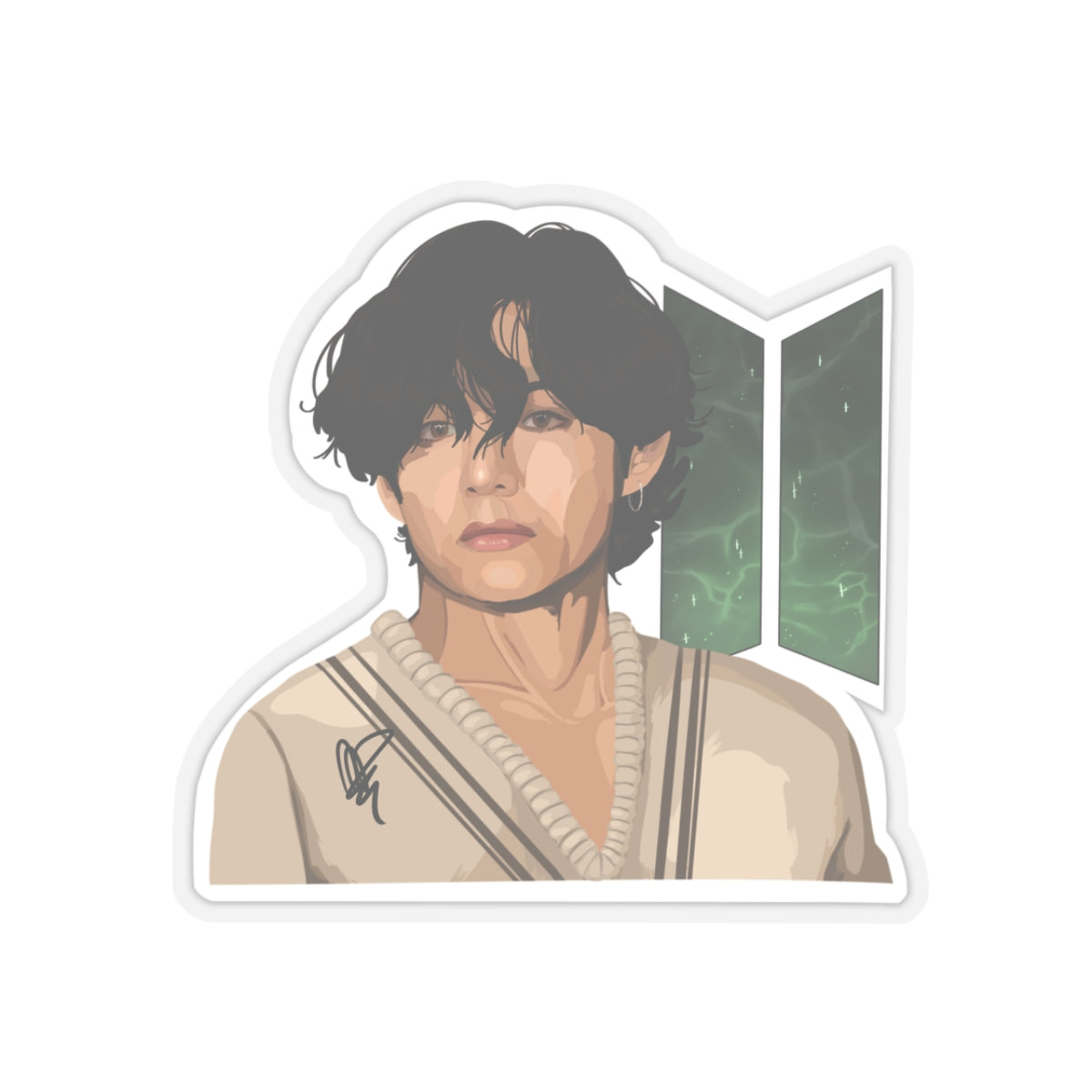 Taehyung Headshot 2.0 Sticker