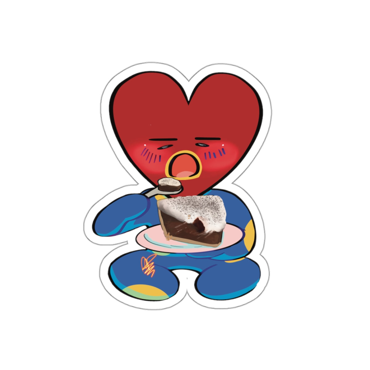 BT21 TATA X Choco Haupia Pie Sticker